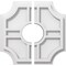 Ekena Millwork Haus Architectural Grade PVC Contemporary Ceiling Medallion, Two Piece, 10"OD x 3"ID x 3 1/4"C x 1"P CMP10HS2-03000 - alternate 1